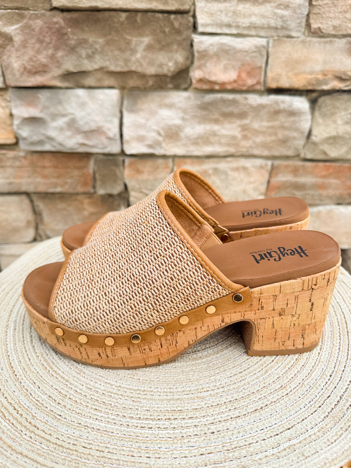[Corkys] May I Help You Wedges in Honey Raffia- The Pink Pineapple 850