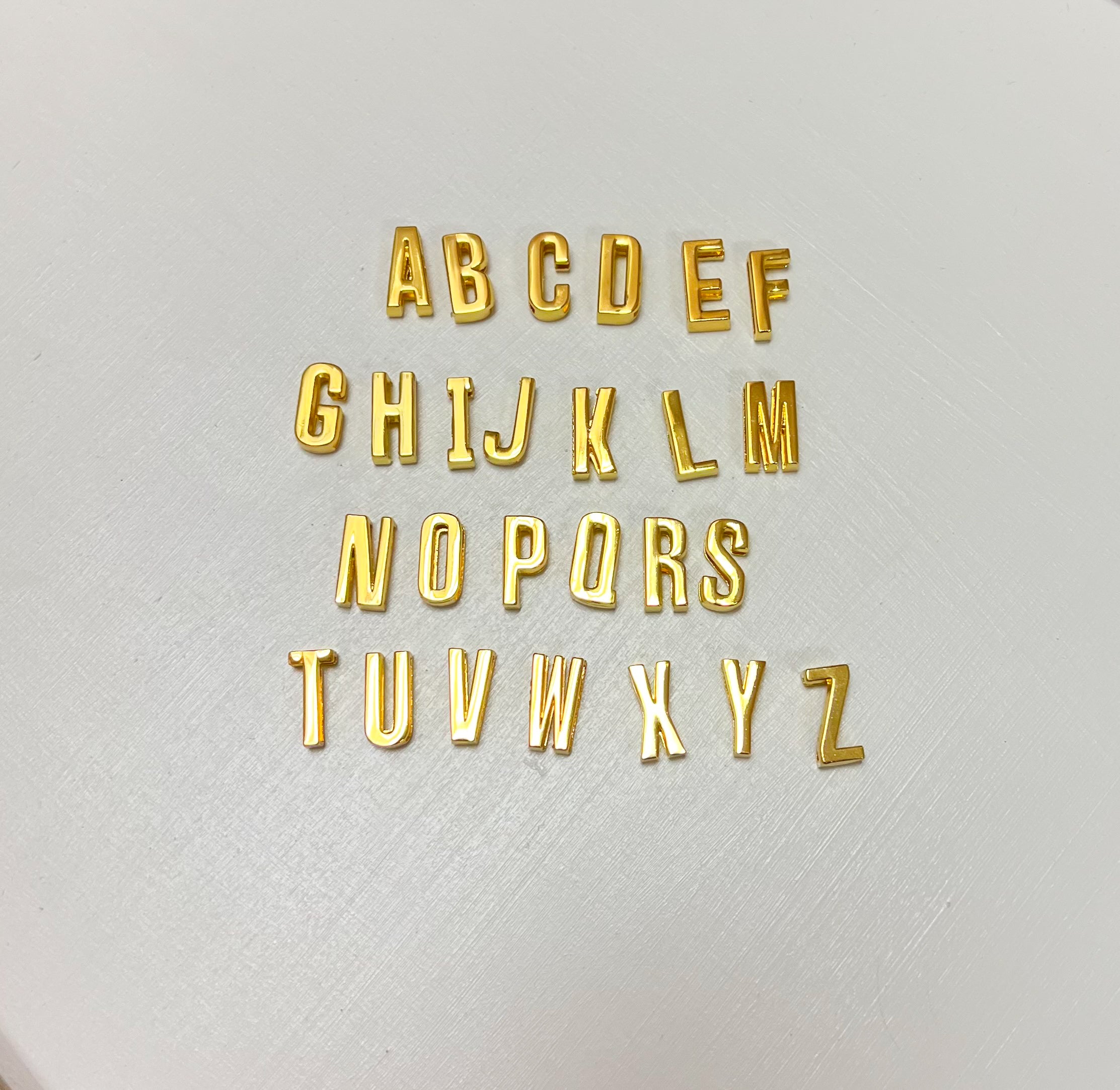 Gold Slide On Scarf Initial