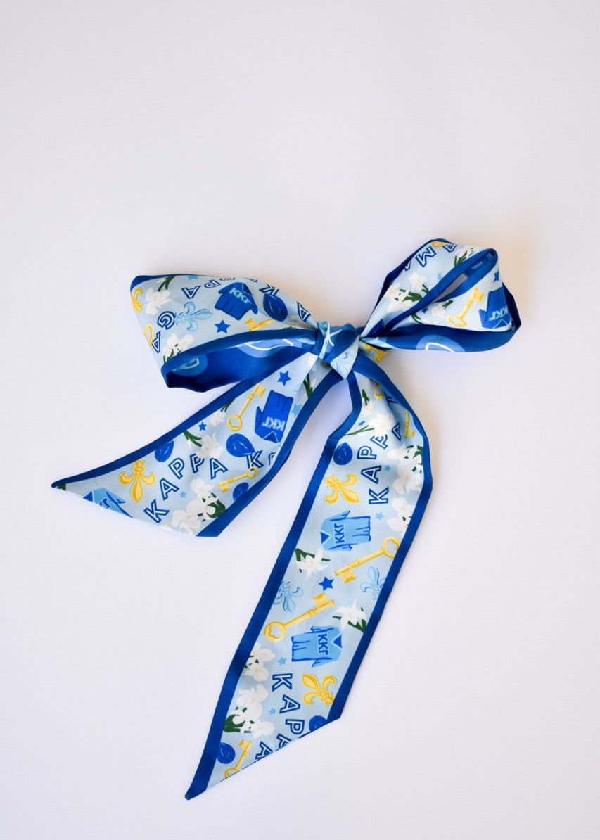 [Saturday Silks] Kappa Kappa Gamma Skinny Scarf