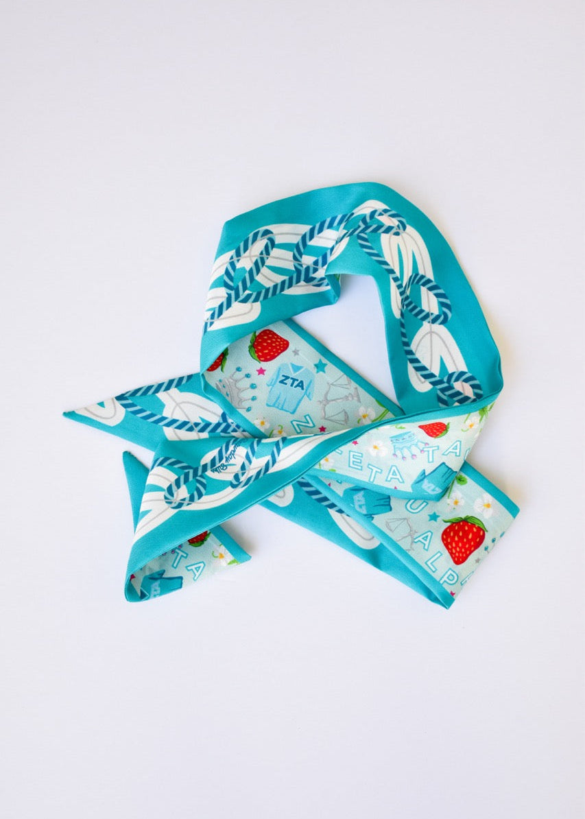 [Saturday Silks] Delta Gamma Skinny Scarf