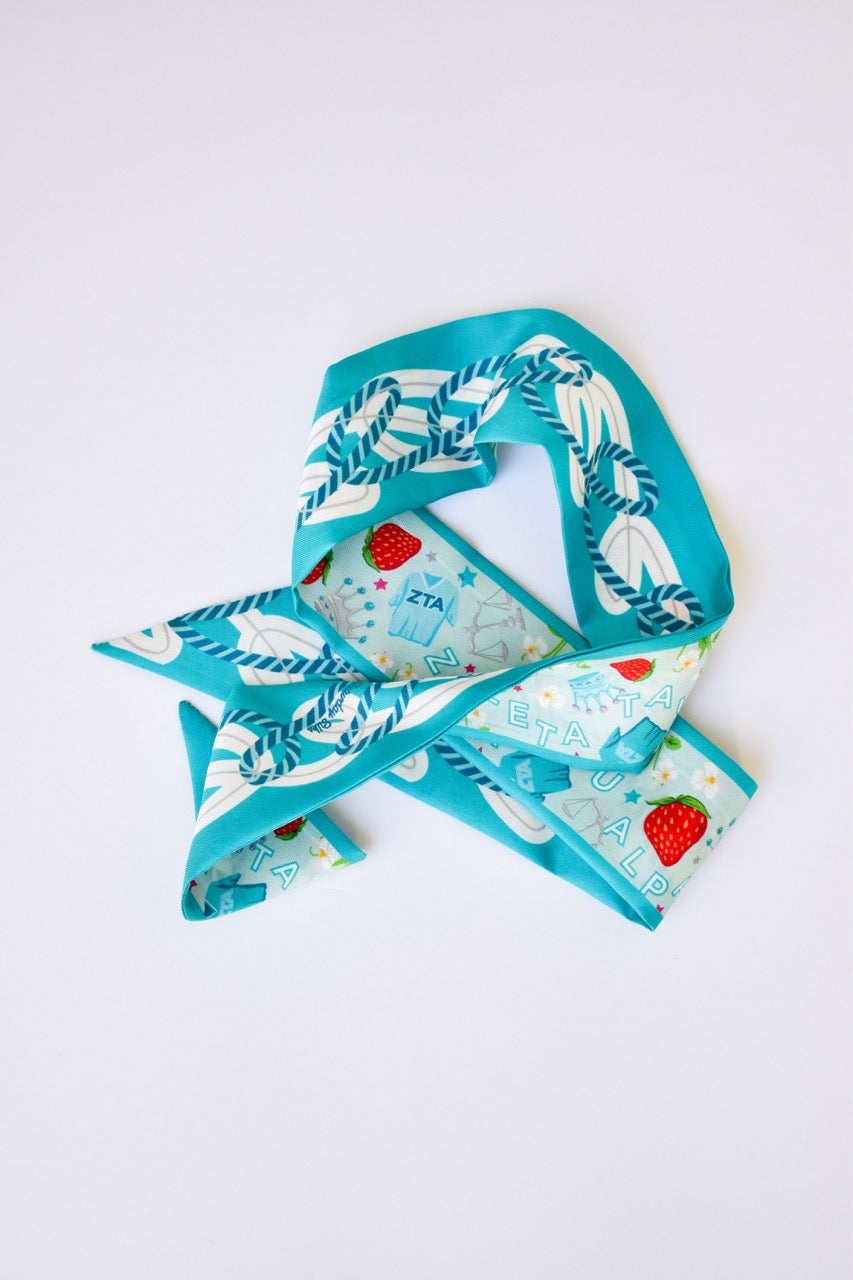 [Saturday Silks] Delta Gamma Skinny Scarf