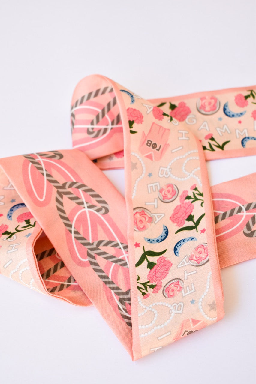 [Saturday Silks] Gamma Phi Beta Skinny Scarf