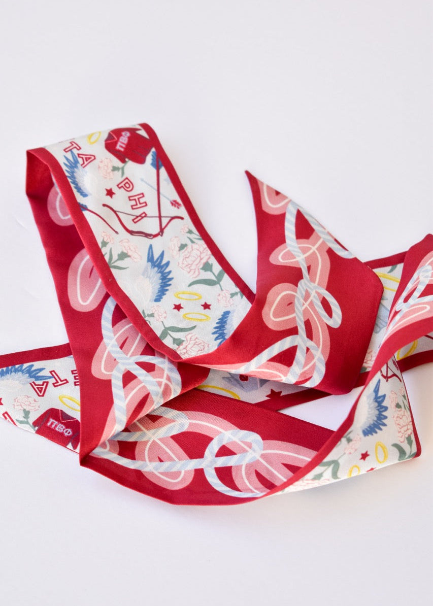 [Saturday Silks] Pi Beta Phi Skinny Scarf
