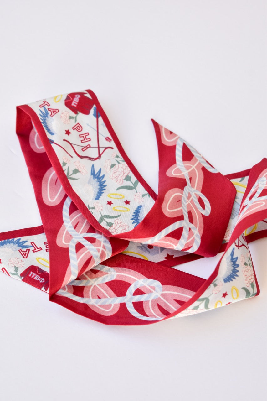 [Saturday Silks] Pi Beta Phi Skinny Scarf