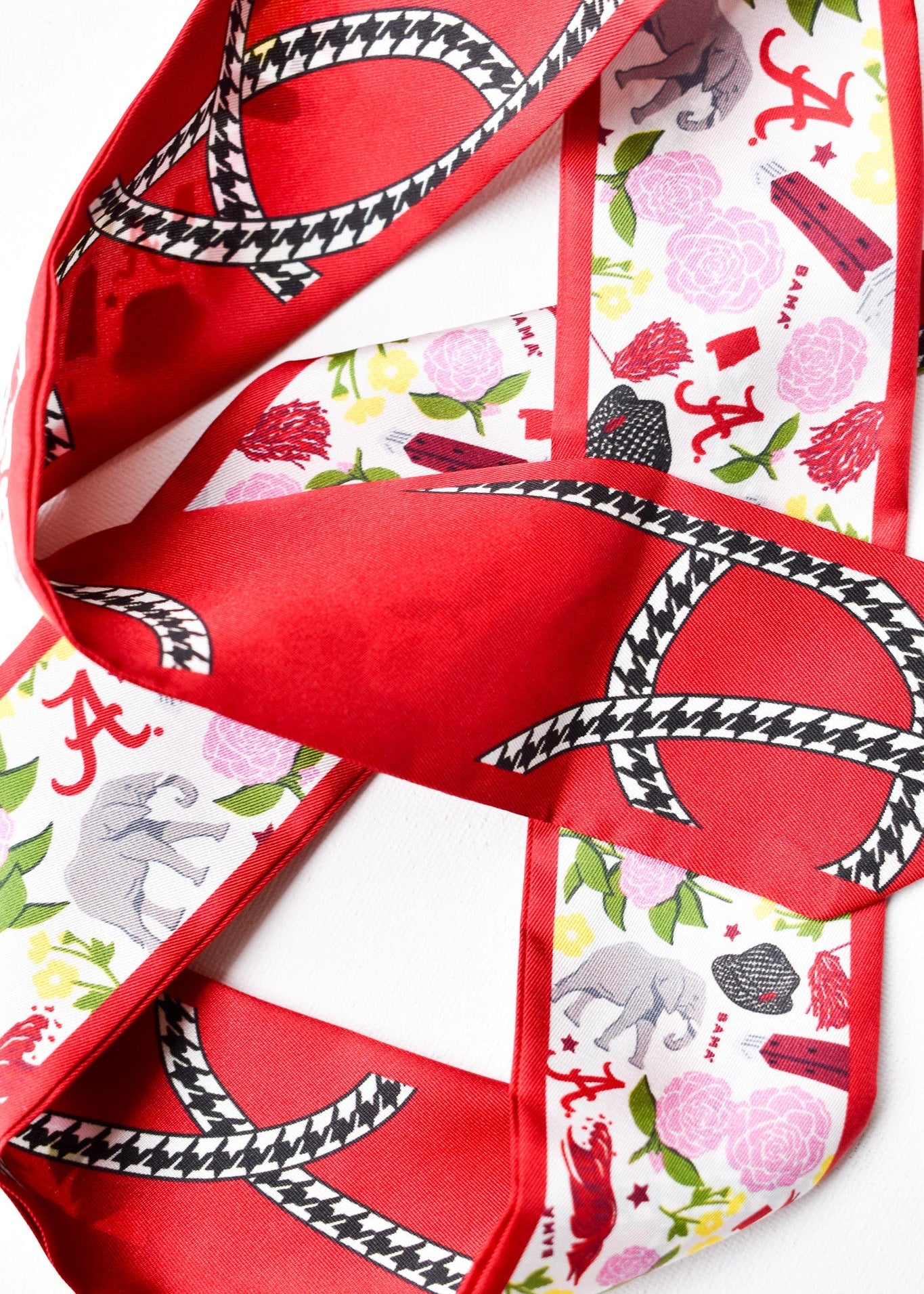 [Saturday Silks] Alabama Gameday Skinny Scarf