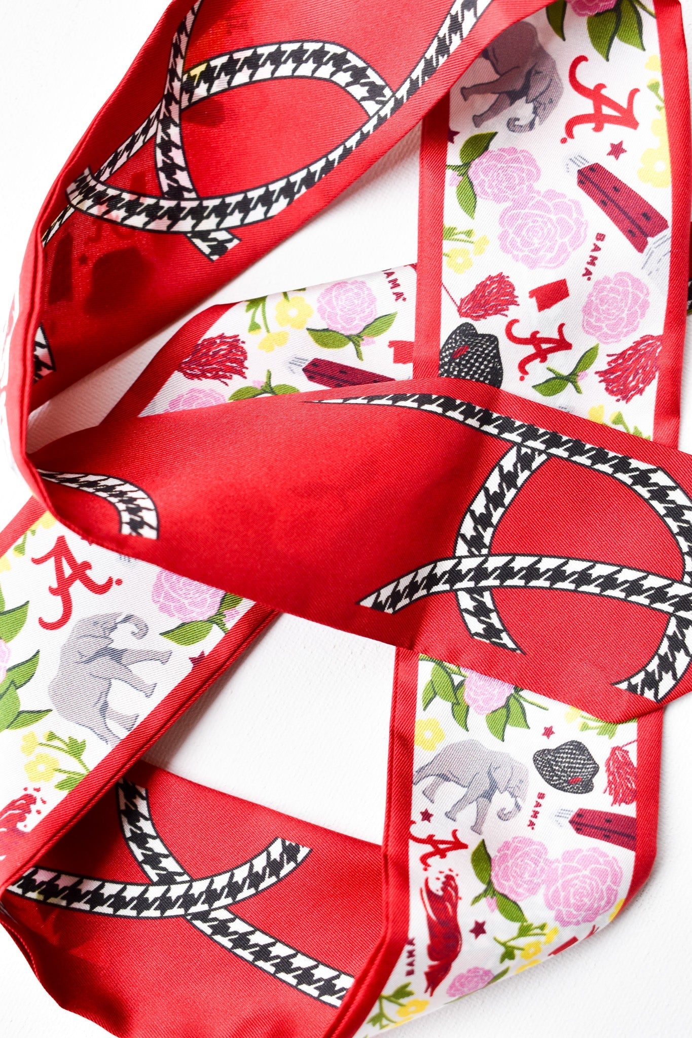 [Saturday Silks] Alabama Gameday Skinny Scarf