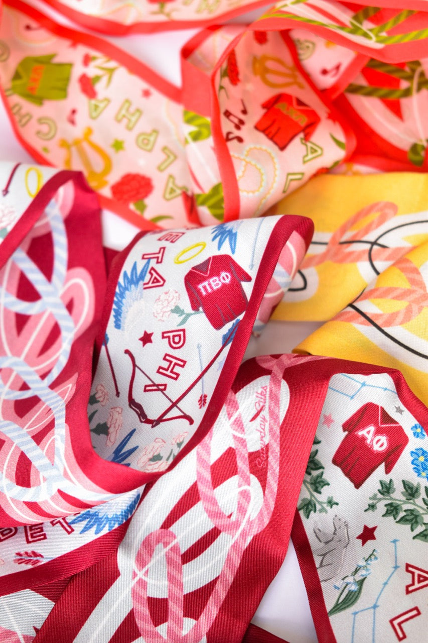 [Saturday Silks] Pi Beta Phi Skinny Scarf
