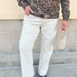 [Dear John] Taylor Novelty Straight Leg Jeans in Sand Stripe