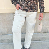 [Dear John] Taylor Novelty Straight Leg Jeans in Sand Stripe
