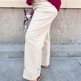 [Dear John] Taylor Novelty Straight Leg Jeans in Sand Stripe