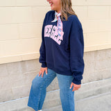 Delta Gamma Mock Neck Sweatshirt