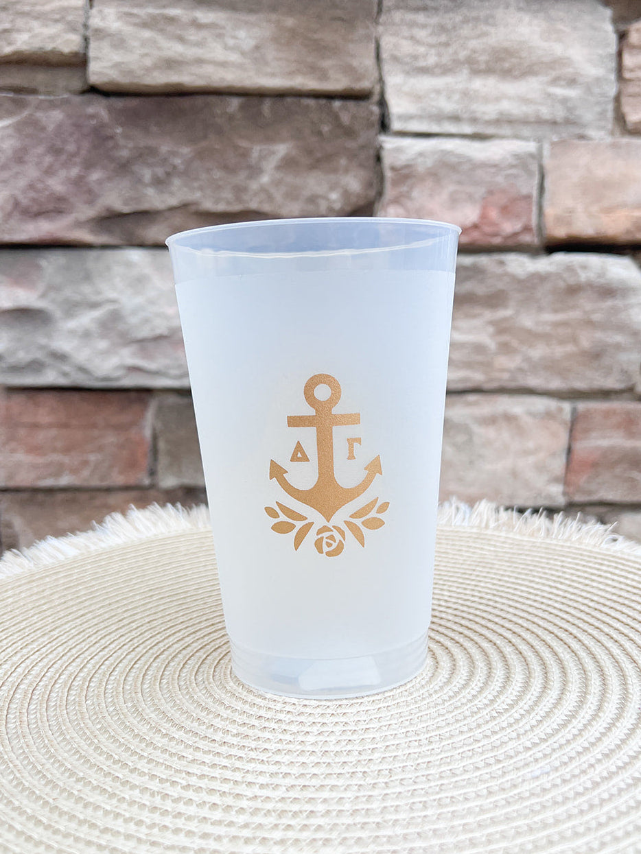 Delta Gamma Stay Golden Stadium Cup (back)- The Pink Pineapple 850