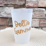 Delta Gamma Stay Golden Stadium Cup (front)- The Pink Pineapple 850