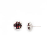 Sorrelli Simplicity Stud Earrings - Burgundy