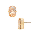 [Sorrelli] Nia Oval Stud Earrings Dark Champagne