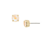 Small gold-tone stud earrings with Ultra White crystals from Sorrelli’s Simple Stud style.