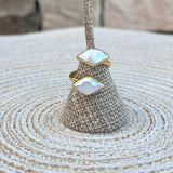 [Easton Elle] Diamond Wrap Ring - Pearl - The Pink Pineapple 850