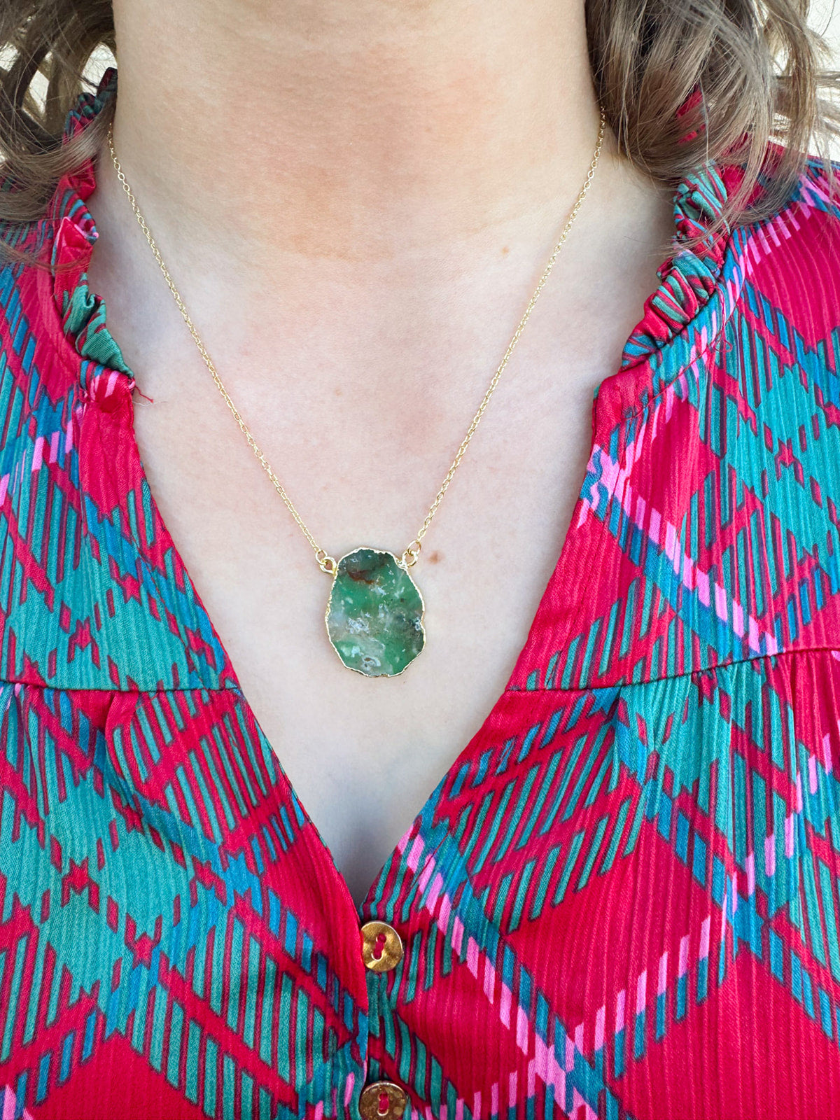 [Easton Elle] Green Chrysoprase Necklace