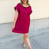 Easy Breeze Cotton Linen Mini Dress