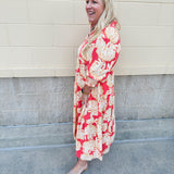 [Mary Square] Eleanor Fall Floral Fire Midi Dress