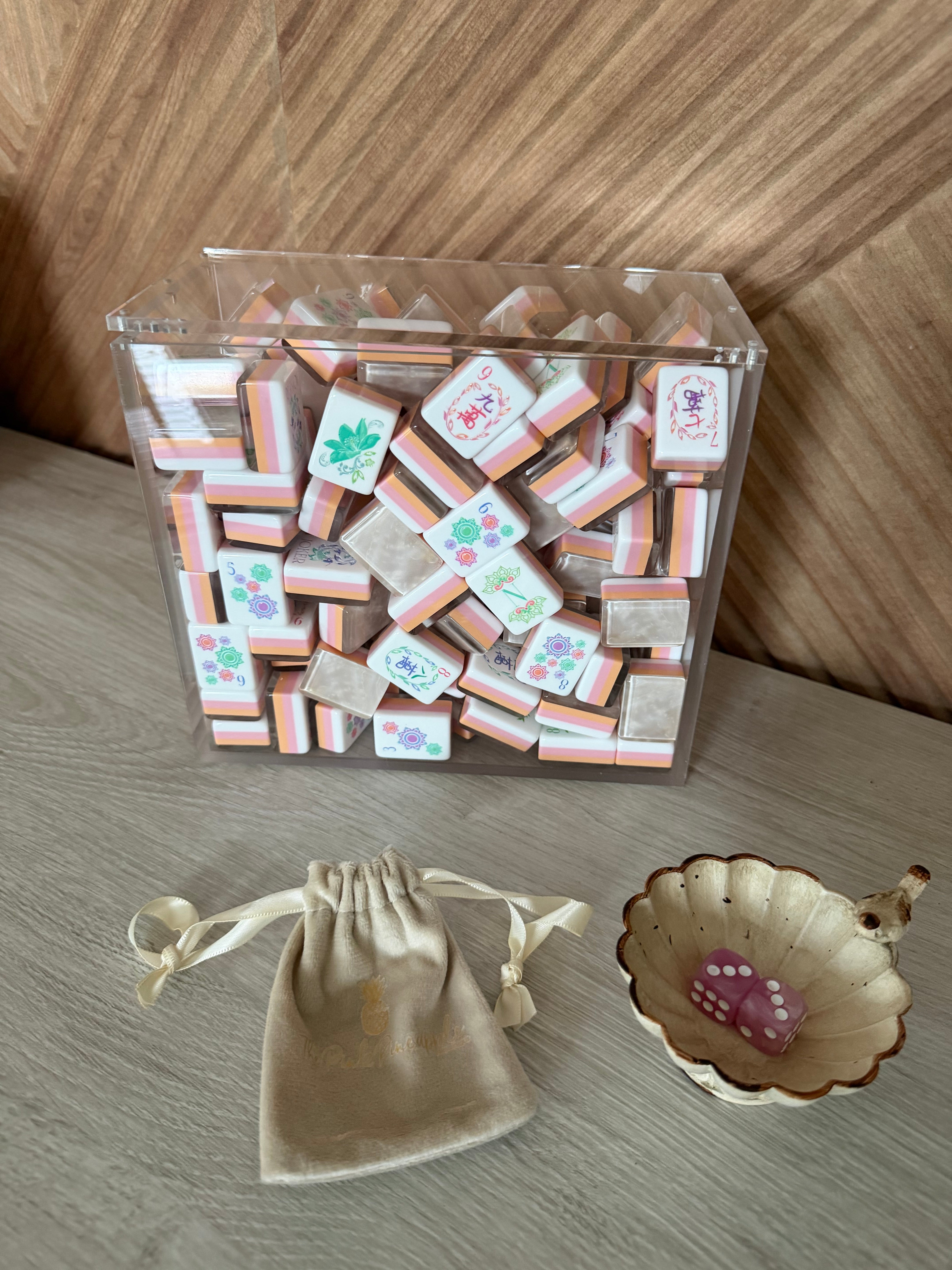 Elegance Mahjong Tile Storage Display Case
