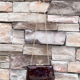 Enamel Faux Leather Tortoise Party Clutch