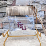 FSU Fringe Crossbody Purse in Gold - The Pink Pineapple 850