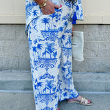 Crystal wearing the Feeling Chic Tassel Tie and Pom Pom Trim Pants – relaxed fit pants with a tassel drawstring waist and playful pom-pom trim, styled for a fun and effortless daytime look
