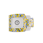 Medium Flat Square Hair Clip in Limoncello lemon print 