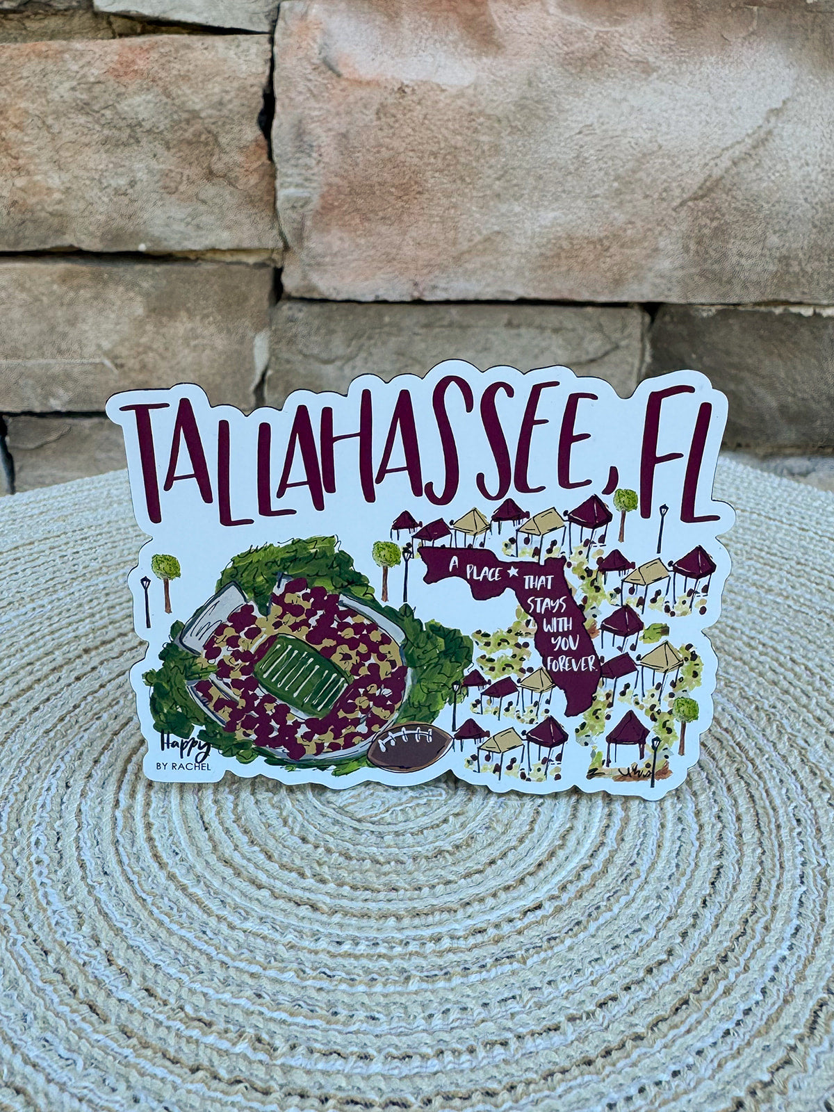 Forever Tallahassee Sticker- The Pink Pineapple 850