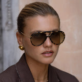 [Freyrs] Shay Sunglasses - Tortoise/Light Green