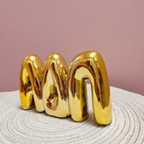 Gold Shelf Bubble Letters | Alpha Delta Pi