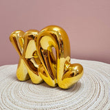 Gold Shelf Bubble Letters | Chi Omega