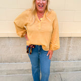 Golden Meadow Gauze Blouse