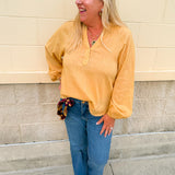 Golden Meadow Gauze Blouse