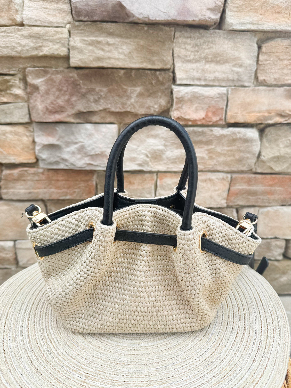 Harper Woven Crossbody Bag - The Pink Pineapple 850