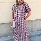 Heritage Check Midi Dress