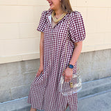 Heritage Check Midi Dress