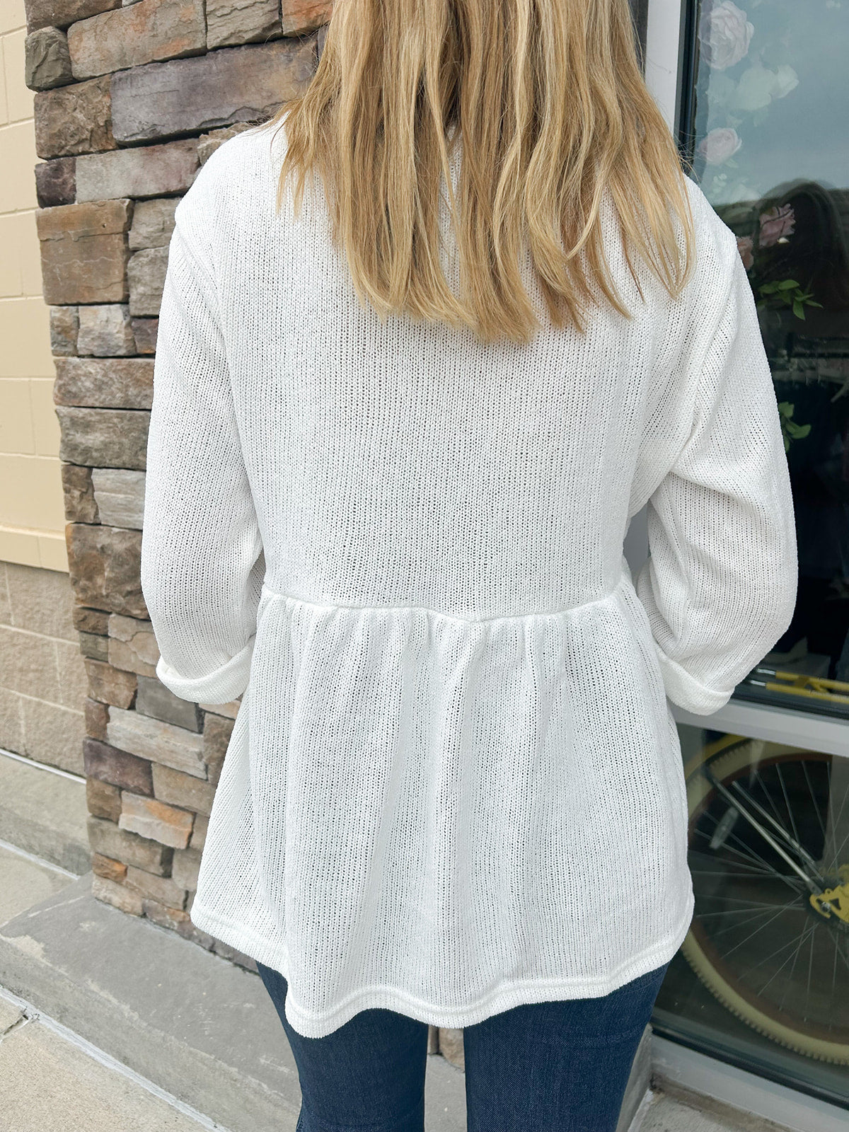 Sweet Allure Babydoll Top | Back View