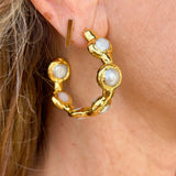 Easton Elle Paradise Pearl Hoop Earrings