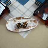 Creamy Taupe Oval Dice Catchall