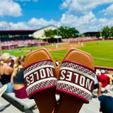 Noles Embroidered Sandals