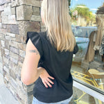 Save Your Seat Ruffle Neck Top | Back View