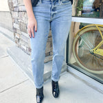 Judy Blue The Issey Midrise Bleach Boyfriend Jeans | Front View