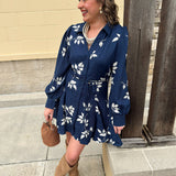 Bonfire Nights Embroidered Mini Dress