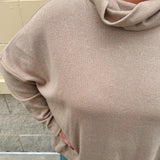 Autumn Ease Mock Turtleneck Top in Taupe