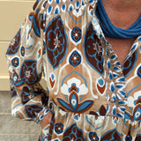 Harvest Bloom Tiered Midi Dress