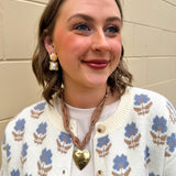 [Hart Designs] The Heart of Gold Scarf Necklace