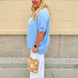 Happy Hour Dolman Sleeve Top in Sky Blue