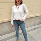 Sandswept Cinch Sleeve Tee